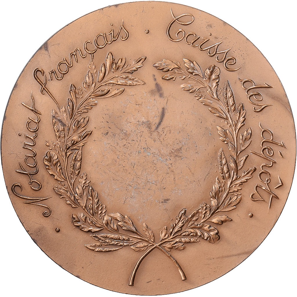 França, medalha, Notariat Français, Caisse des Dépôts, Jean Etienne Marie