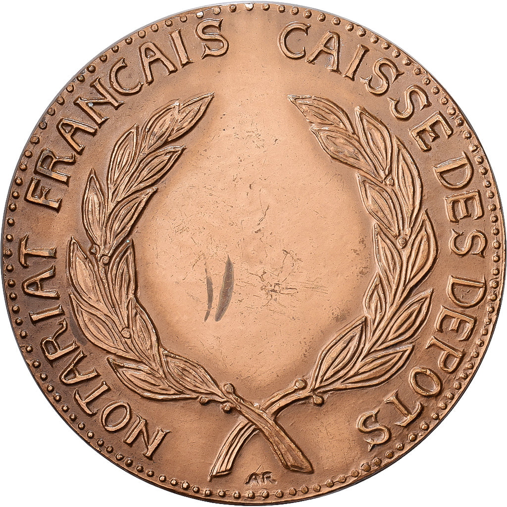 Frankrijk, Medaille, Notariat Français, Justinien Ier, 1973, Bronzen, Andrei