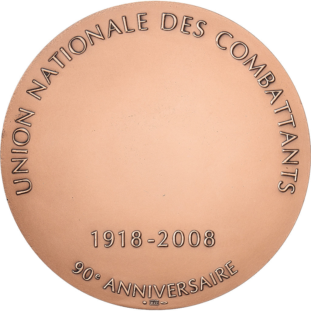 Francia, medaglia, Union Nationale des Combattants, 90ème Anniversaire, 2008