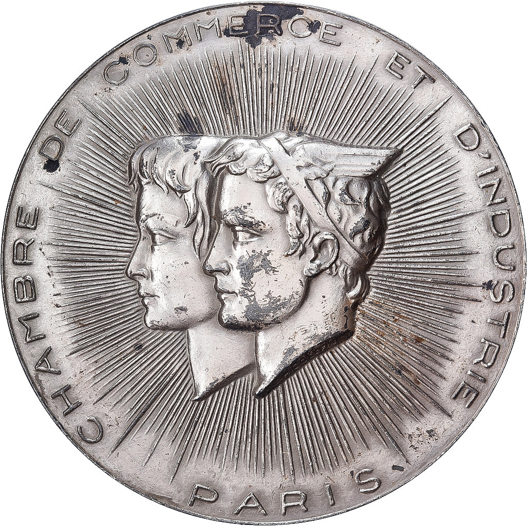 França, medalha, Chambre de Commerce et d'Industrie de Paris, 1971, Prata
