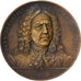 França, medalha, Jean Sébastien Bach (1685-1750), Bronze, Coudray, AU(50-53)