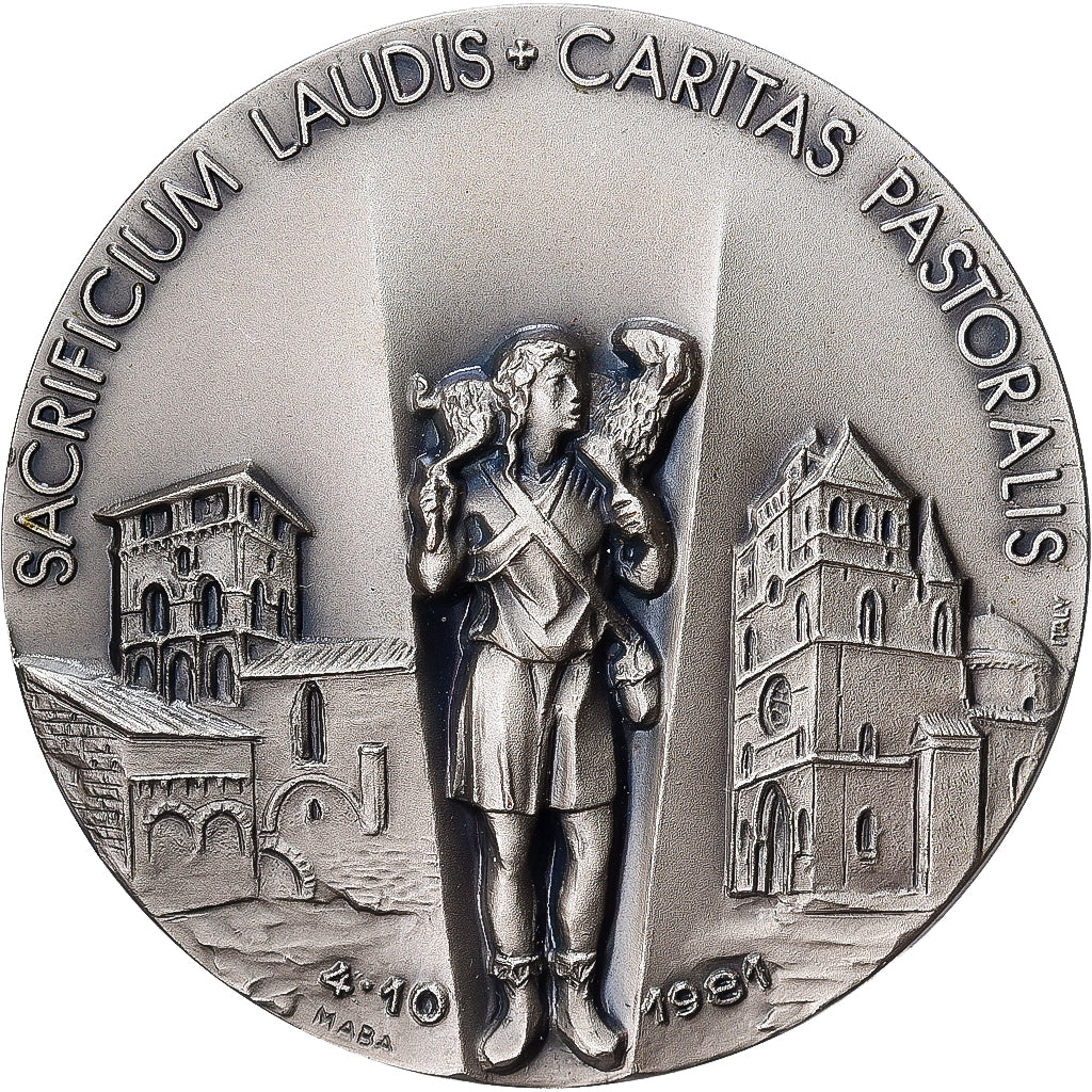 Italie, Médaille, Alain de Solminihac, 1981, Bronze argenté, SPL