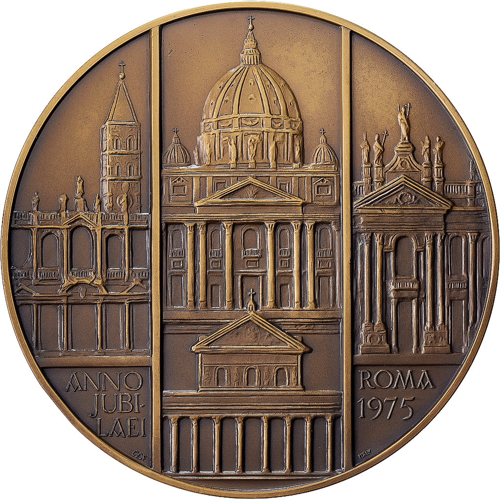 Italy, Medal, Anno Santo, Opera del Pittore Mino Buttafava, 1975, Bronze