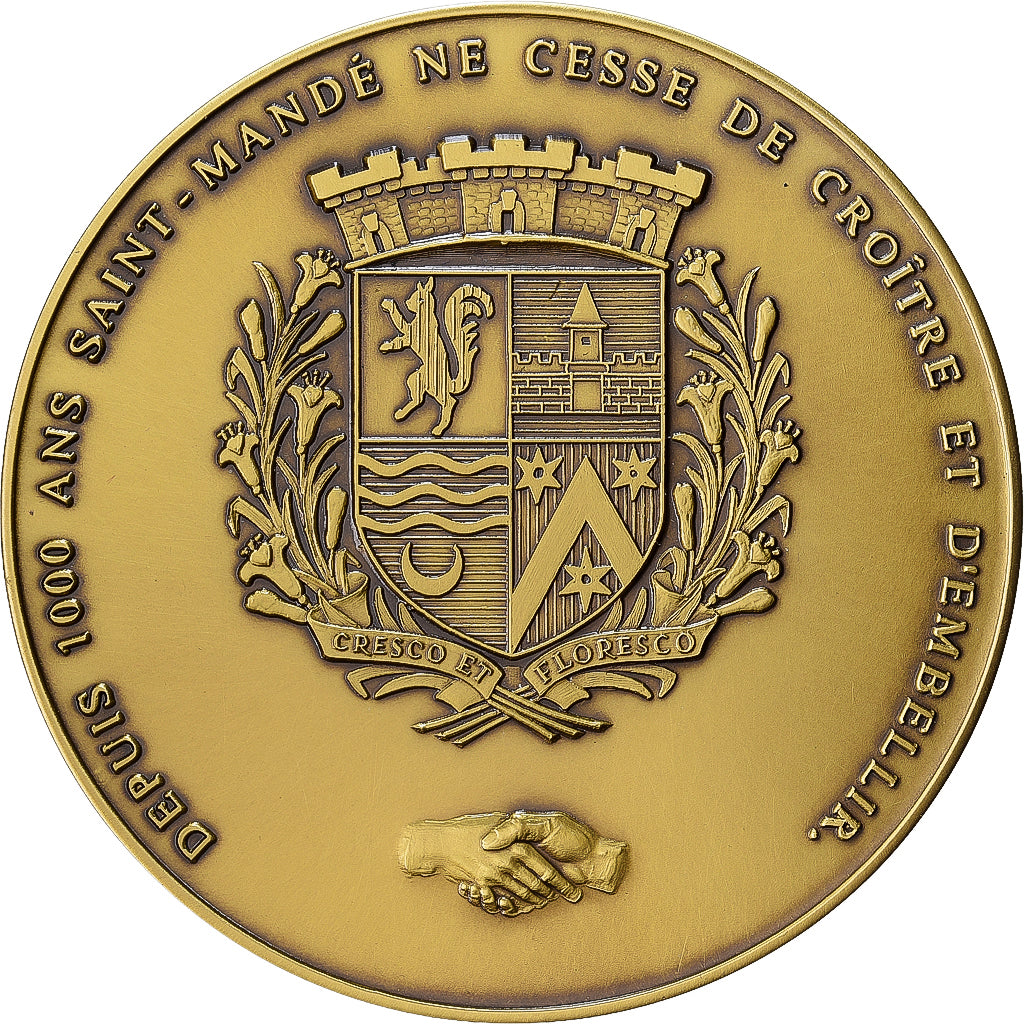 France, Médaille, Ville de Saint-Mandé, 2000, Bronze, FDC, Giard