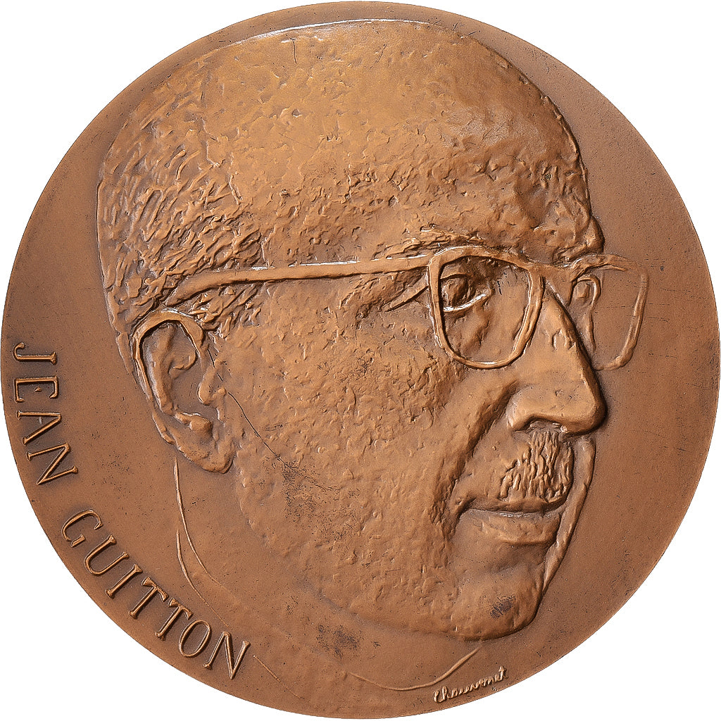 Francia, medaglia, Le Partage du pain, Jean Guitton, Philosophe, Bronzo