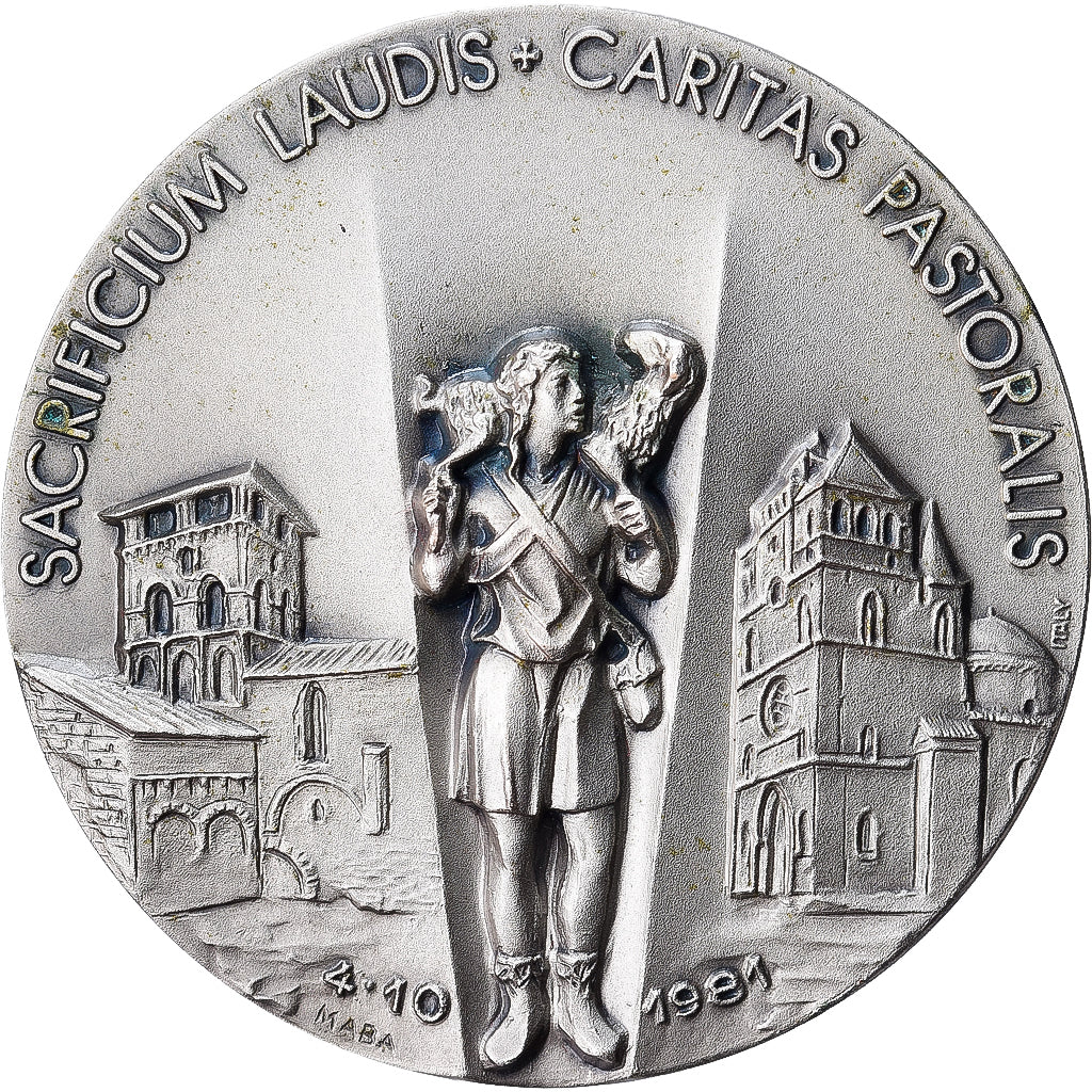 Italy, Medal, Alain de Solminihac, 1981, Silvered bronze, MS(63)