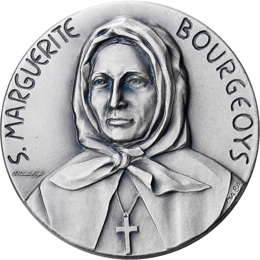 Italy, Medal, sainte Marguerite Bourgeoys, 1982, Silvered bronze, Maba, MS(63)