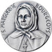 Italie, Médaille, sainte Marguerite Bourgeoys, 1982, Bronze argenté, SPL, Maba