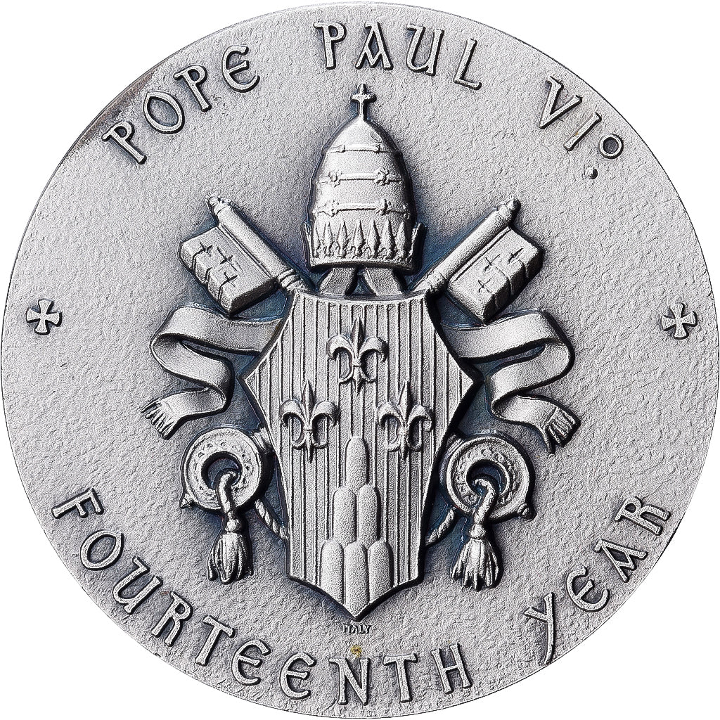Italie, Médaille, Saint John Neumann, 1977, Bronze argenté, SPL, Mina