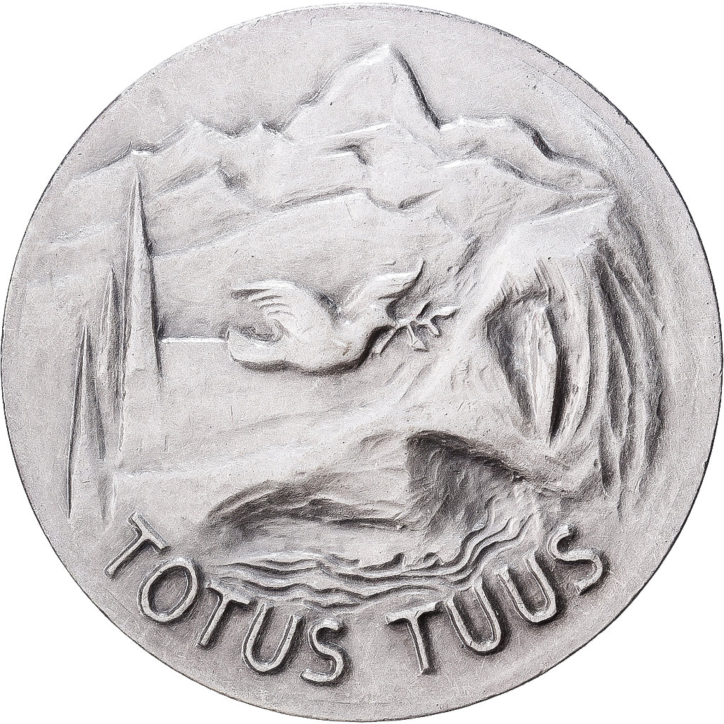 Francia, medaglia, Jean-Paul II à Lourdes, 1983, Bronzo argentato, SPL