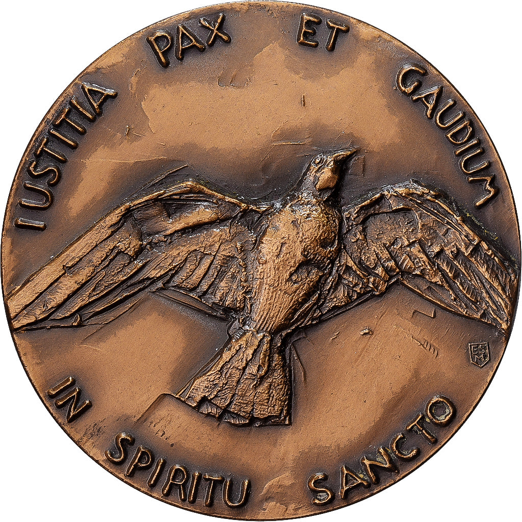 CITTÀ DEL VATICANO, medaglia, Paul VI, Anno XIII, Bronzo, Greco, SPL