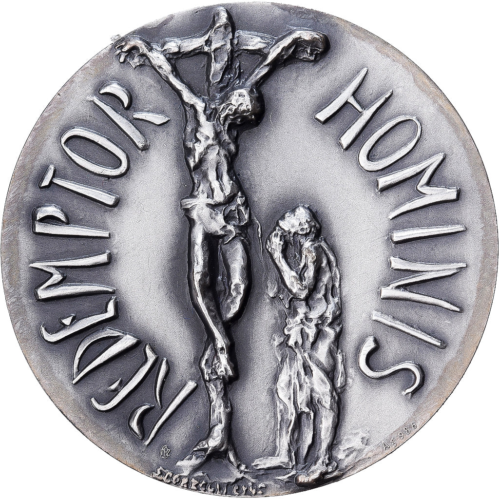 CITTÀ DEL VATICANO, medaglia, Jean-Paul II, Anno II, Argento, Scorzelli, SPL