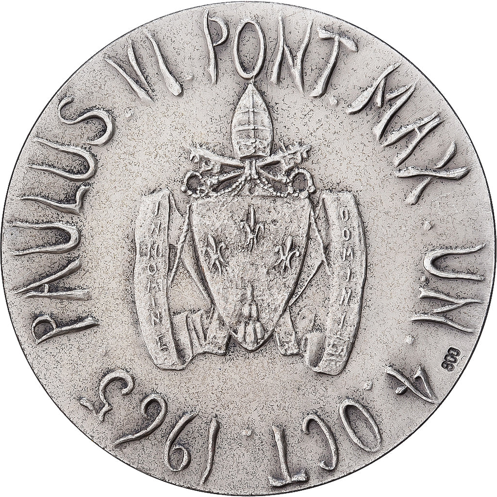 CIDADE DO VATICANO, medalha, Paul VI, Prata, Scorzelli, MS(63)