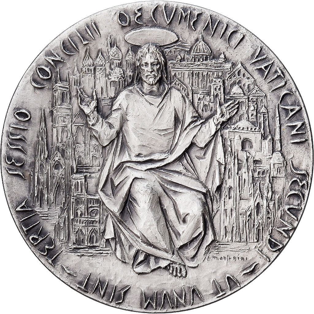 CITTÀ DEL VATICANO, medaglia, Paul VI, 1965, Argento, Manfrini, SPL
