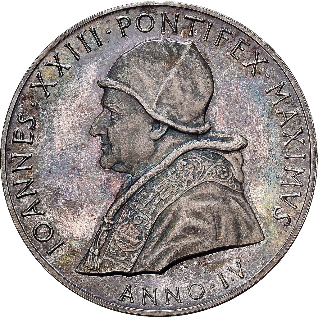 CITTÀ DEL VATICANO, medaglia, Jean XXIII, 1961, Argento, Giampaoli, SPL