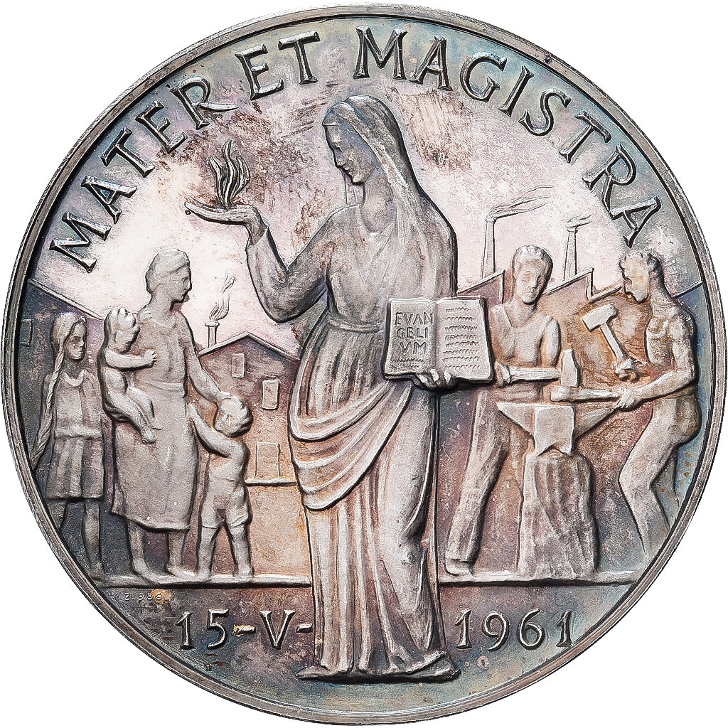 CITTÀ DEL VATICANO, medaglia, Jean XXIII, 1961, Argento, Giampaoli, SPL