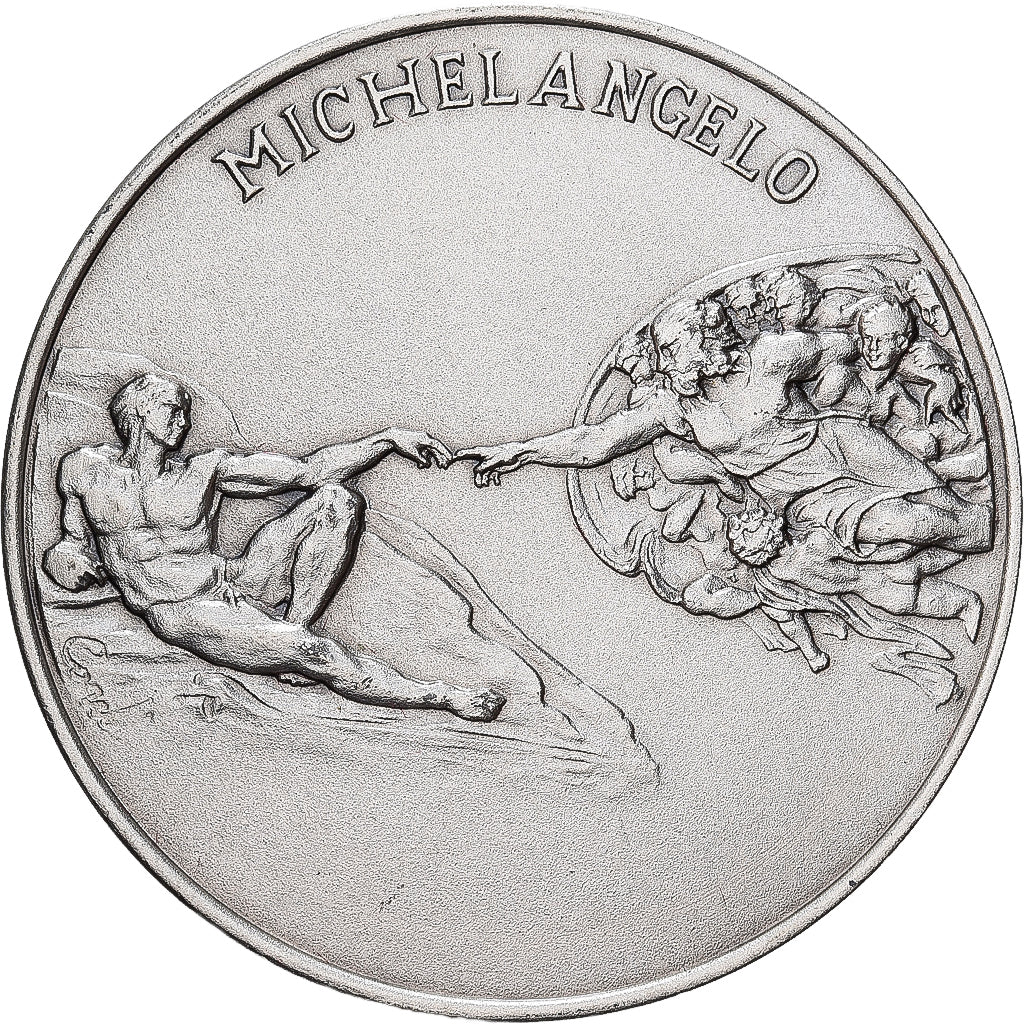 CITTÀ DEL VATICANO, medaglia, Michelangelo, Musei Vaticani I, 1992, Argento