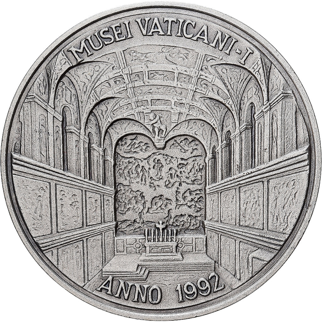 CITTÀ DEL VATICANO, medaglia, Michelangelo, Musei Vaticani I, 1992, Argento