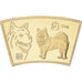 China, Medaille, Année du chien, Copper Gilt, STGL