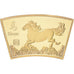 Chine, Médaille, Année du Cheval, Copper Gilt, FDC
