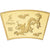 China, Medal, Année du Dragon, Copper Gilt, MS(65-70)