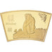 Cina, medaglia, Année du singe, Rame dorato, FDC