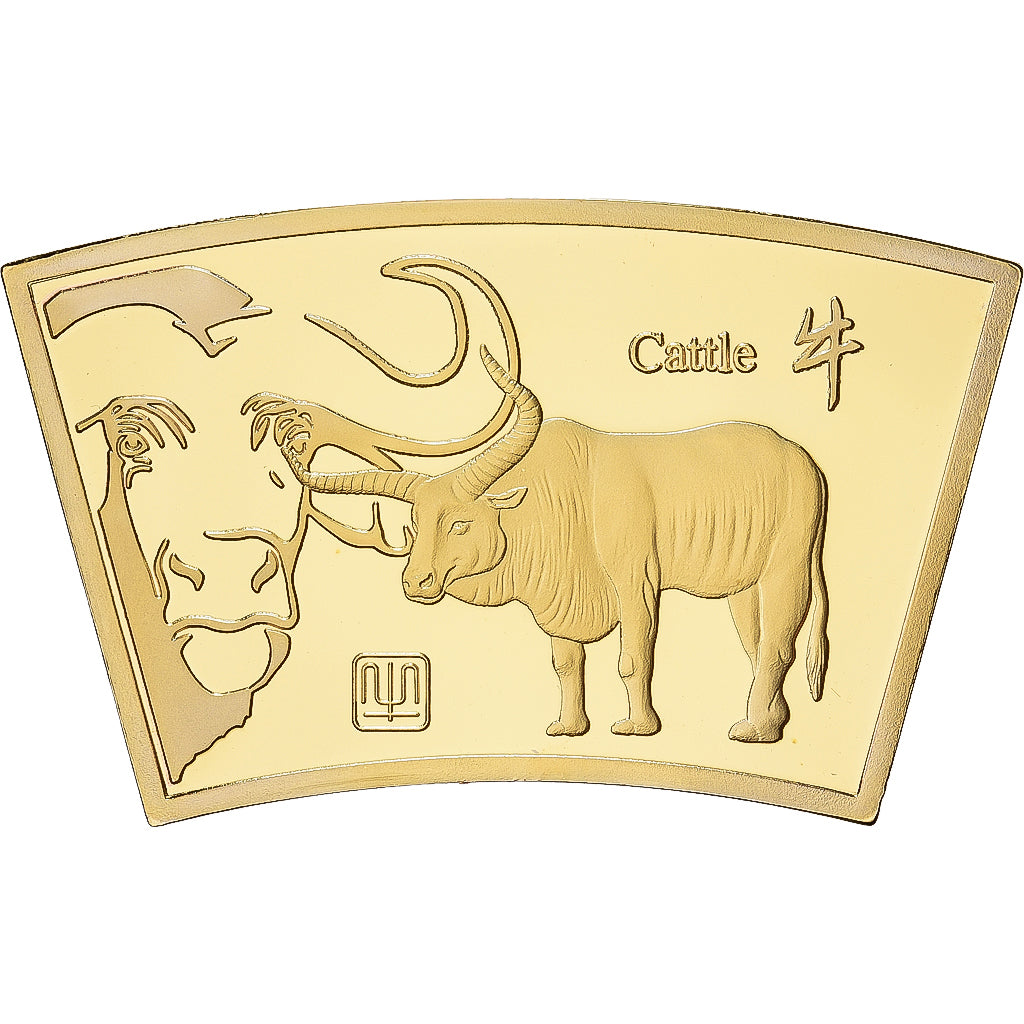 China, medal, Année du Buffle, Stop miedzi, MS(65-70)