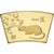 China, Medaille, Année du Rat, Copper Gilt, STGL