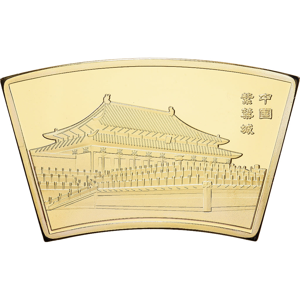 China, Medaille, Année du Tigre, Copper Gilt, STGL