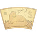 China, Medaille, Année du Tigre, Copper Gilt, STGL