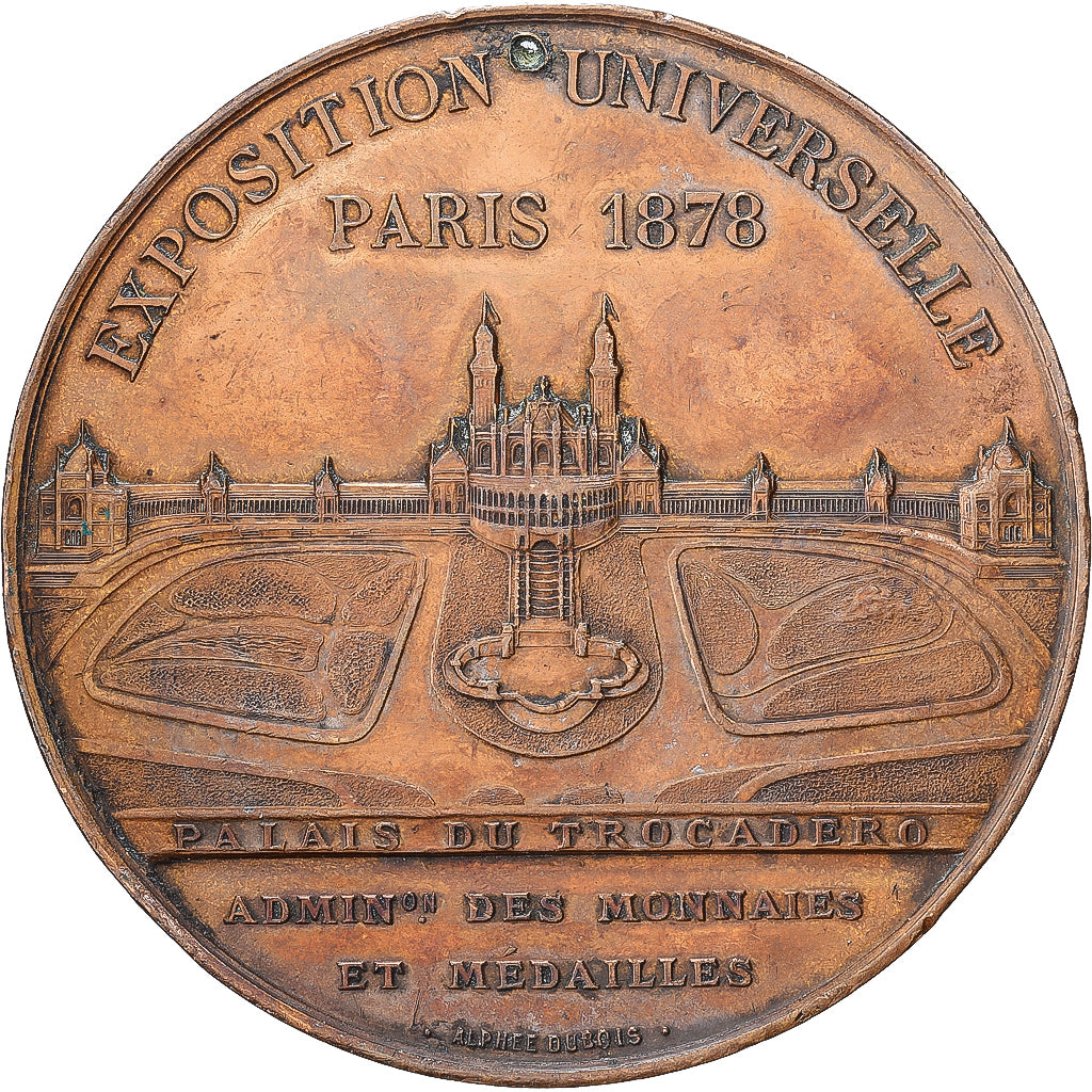 Francia, medaglia, Exposition Universelle PARIS, 1878, Bronzo, Oudiné, BB