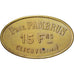 Frankreich, Épicerie Paul Pambrun, Clichy, 15 Francs, VZ, Messing