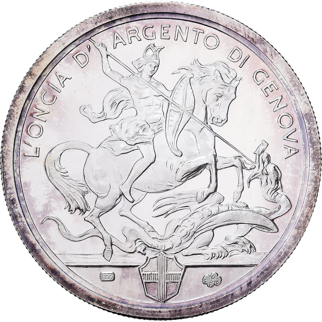 Itália, Once d'argent, Christophe Colomb, Prata, MS(63)