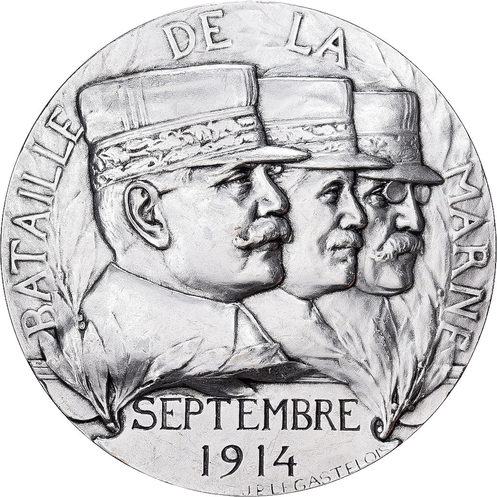 Francia, medaglia, Bataille de la Marne, Bronzo argentato, Legastelois, SPL-