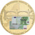 France, Medal, Monnaie Européenne, Billet de 100 Euro, Copper Gilt, MS(64)
