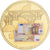 France, Medal, La Monnaie Européenne, Billet de 50 Euro, Copper Gilt, MS(64)