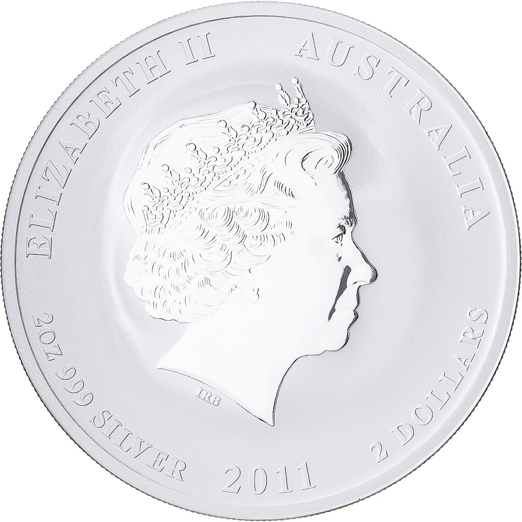 Australia, 2 Dollars, Year of the Rabbit, 2011, 2 Oz, Plata, FDC