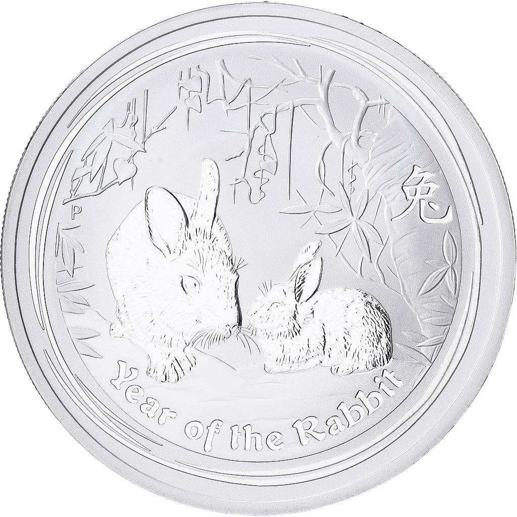 Australia, 2 Dollars, Year of the Rabbit, 2011, 2 Oz, Plata, FDC