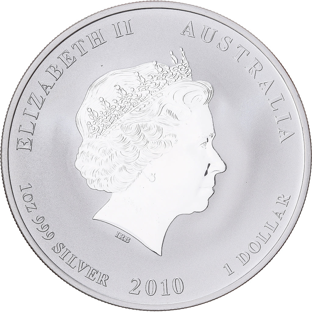 Australia, Dollar, Year of the Tiger, 2010, 1 Oz, Plata, FDC