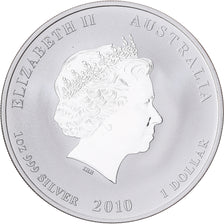 Australia, Dollar, Year of the Tiger, 2010, 1 Oz, Silver, MS(65-70)