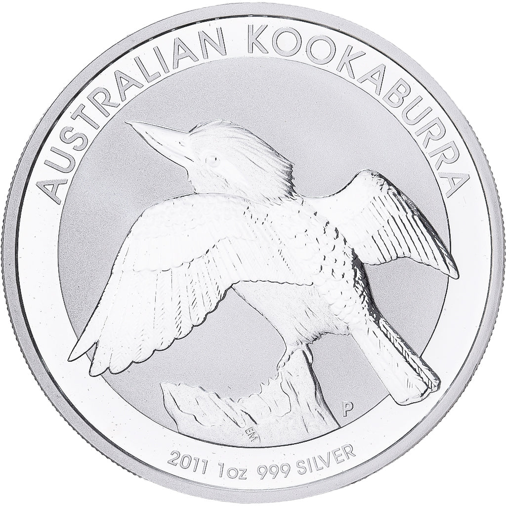 Australia, Dollar, Kookaburra, 2011, 1 Oz, Silver, MS(65-70)