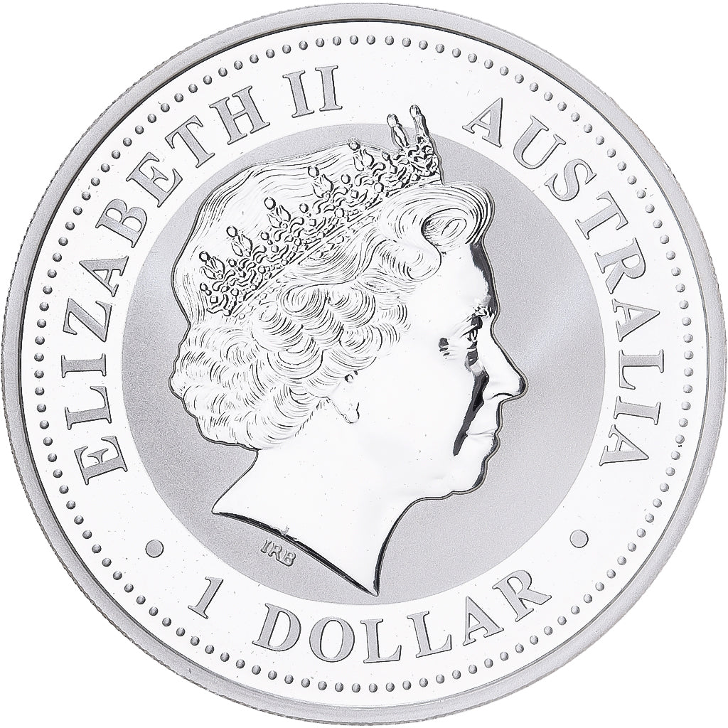 Austrália, Dollar, Kookaburra, 2008, 1 Oz, Prata, MS(65-70)