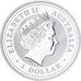 Austrália, Dollar, Kookaburra, 2008, 1 Oz, Prata, MS(65-70)