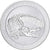 Australia, Dollar, Australian Crocodile, 2014, 1 Oz, Silver, MS(65-70)
