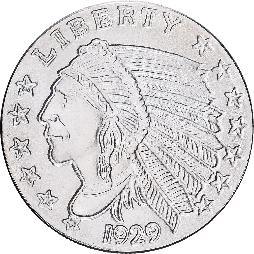 United States, 1 Oz, Indian Head, Golden State Mint, Bullion, Silver, MS(65-70)