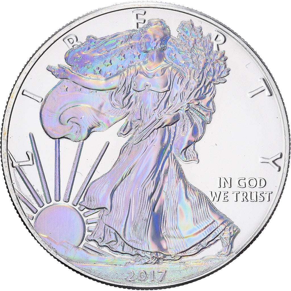 États-Unis, Dollar, Silver Eagle, 2017, 1 Oz, Argent, FDC
