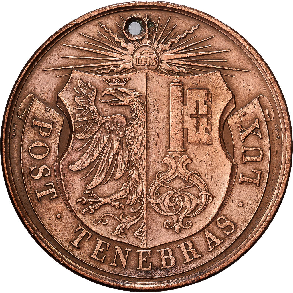 Zwitserland, Medaille, Concours Musical, Genève, 1882, Koper, ZF+