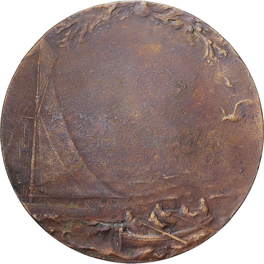 Francia, medaglia, Ville de Dunkerque, 1922, Bronzo, Dubois.H, MB+