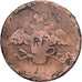 Russia, 10 Roubles, Uncertain date, Contremarque, Copper, F(12-15)