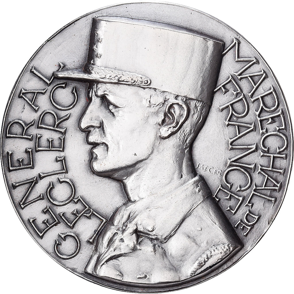 França, medalha, Général Leclerc, Maréchal de France, Bronze Prateado